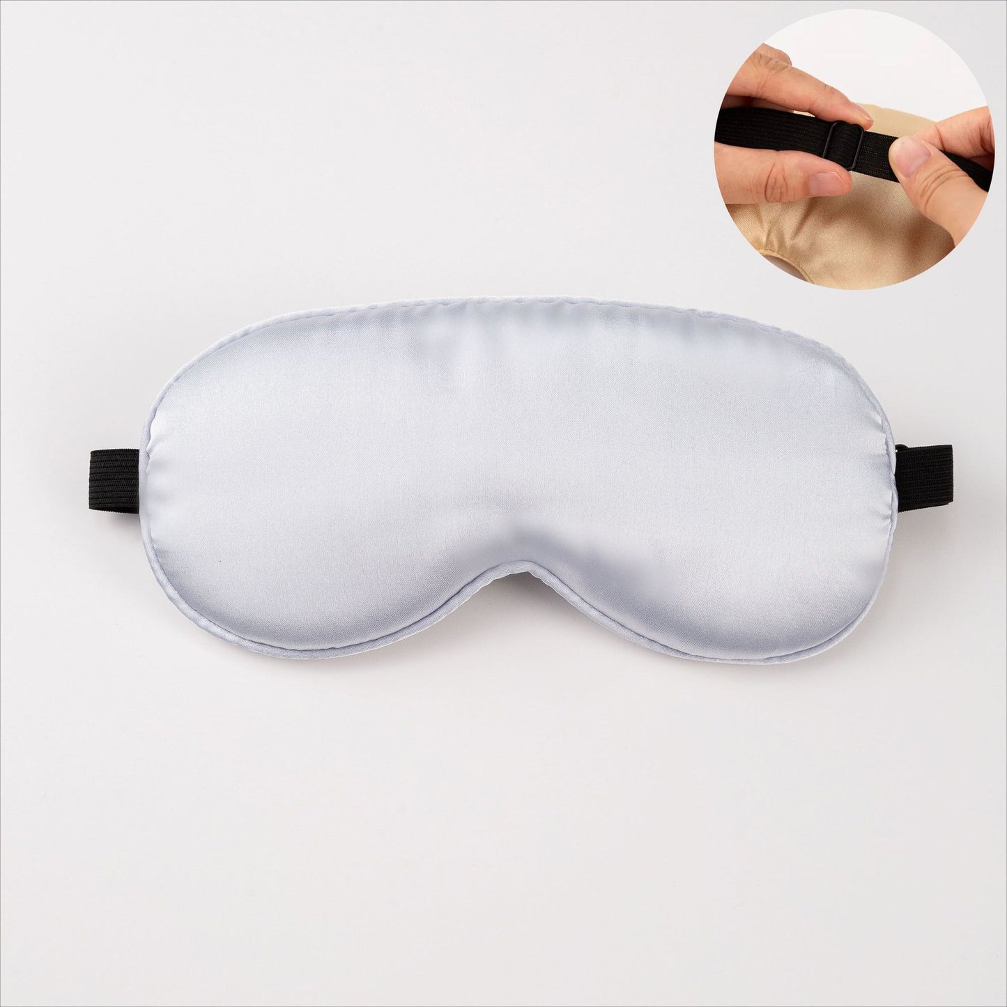 Unisex nan ergonomische Schlafmaske mit verstellbarem Elastikband und weicher Satinoberfläche Brehn