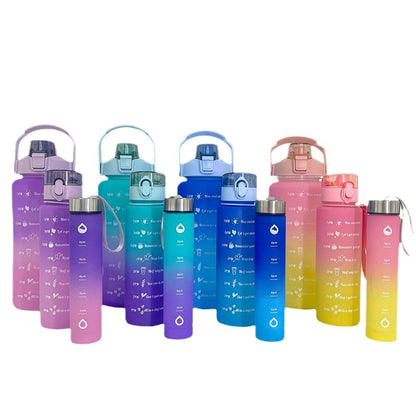 Damen Motivierende Trinkflasche mit Zeitmarkierungen Brehn