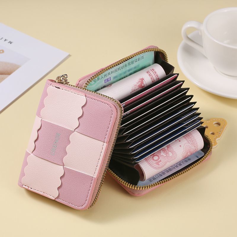 Chic Texturiertes Reißverschluss-Wallet Brehn