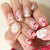 Festliches Kunstnagelset mit Weihnachtsdesign Brehn