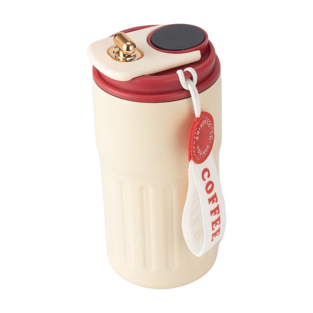 Damen isolierter Kaffeebecher mit praktischer Halteschlaufe Brehn