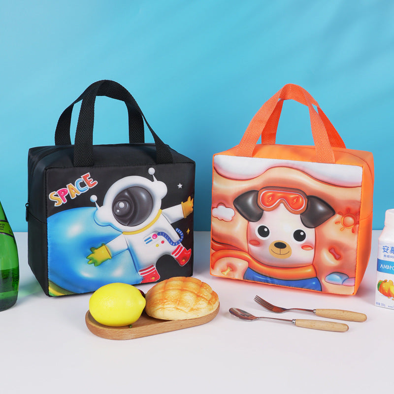 Niedliche Cartoon-Themen isolierte Lunch-Tasche