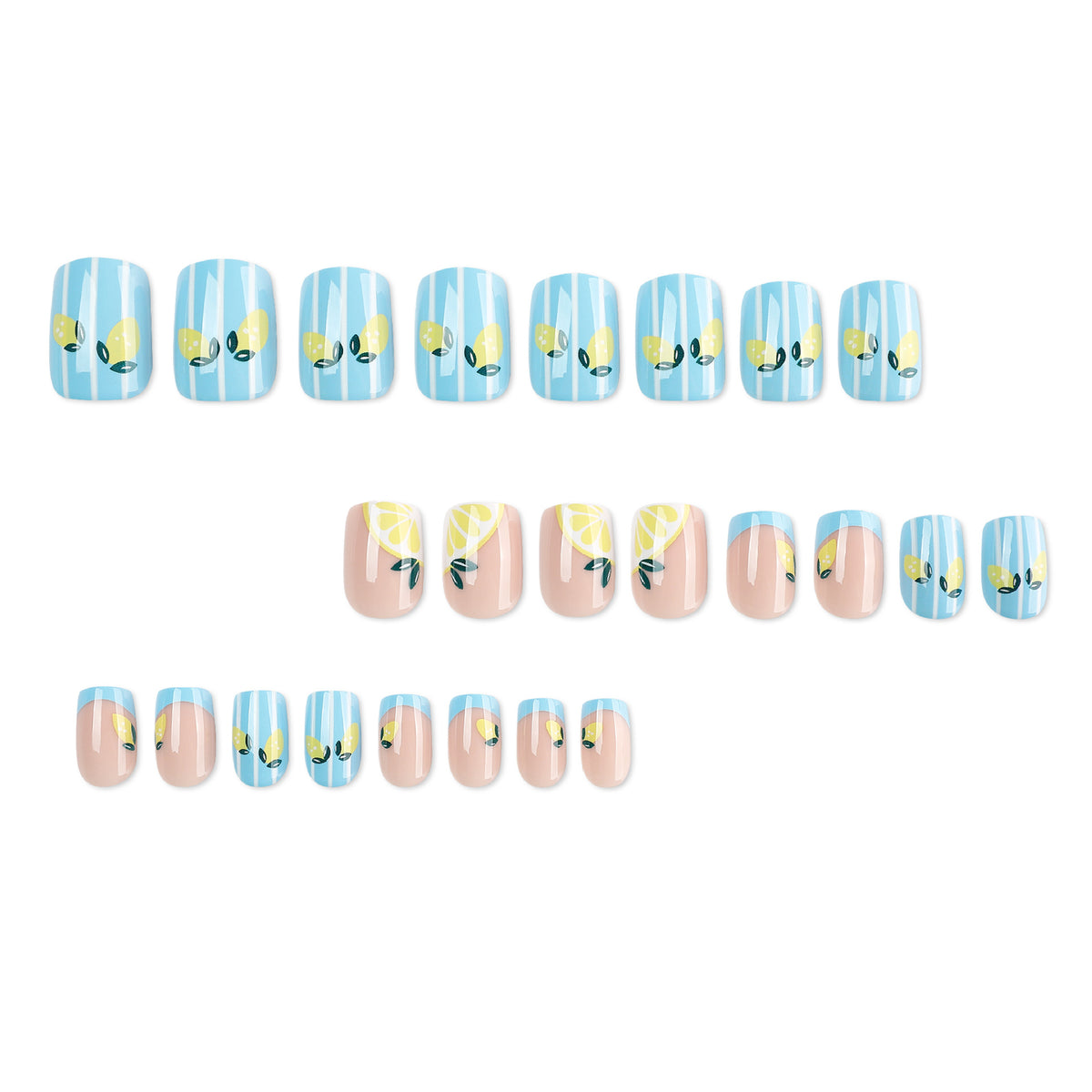 Kunstvolle Nagelkunst mit fruchtigem Zitronen-Design Brehn