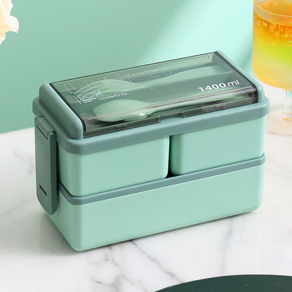 Multifunktionale Lebensmittelaufbewahrung Lunchbox mit integriertem Besteckset