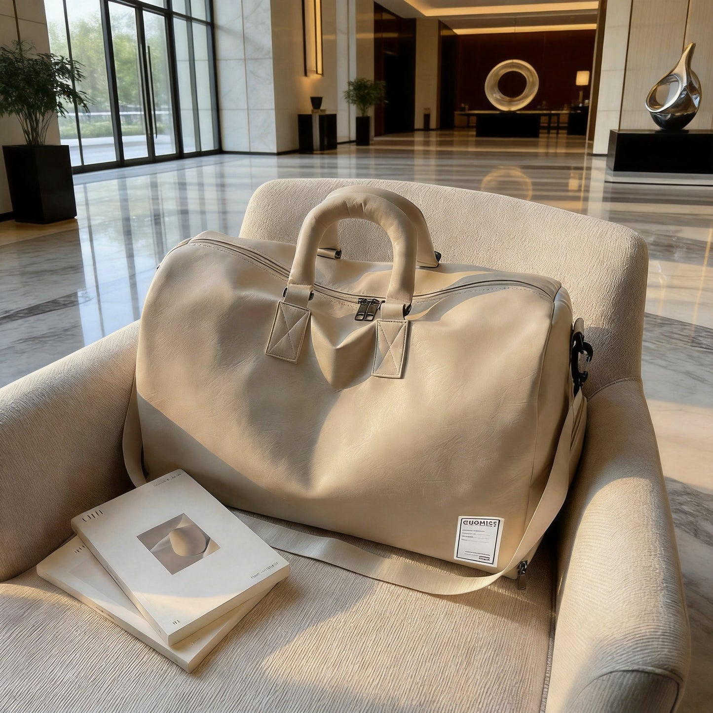Premium Leder Reise Holdall Brehn