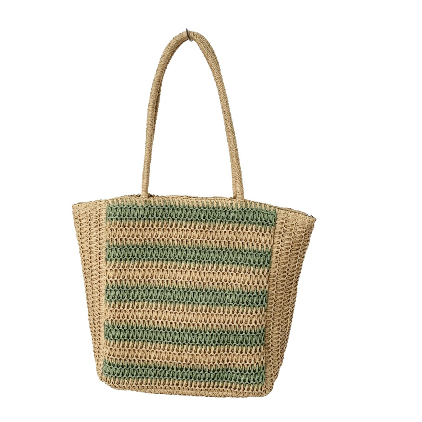 Designer Basttasche mit Grafischem Streifenmuster Brehn
