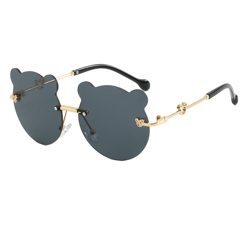 Damen verspielte Sonnenbrille mit niedlichem Bärenmotiv Brehn