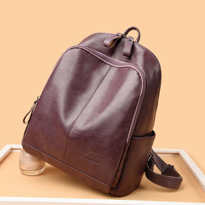 Damen Stilvolle Leder Rucksack Brehn