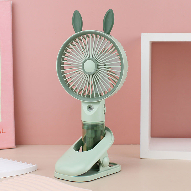 Frauen Tragbarer Mini Ventilator mit Sprühfunktion Brehn
