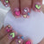 Herz-Design Press-On Nail Set Brehn