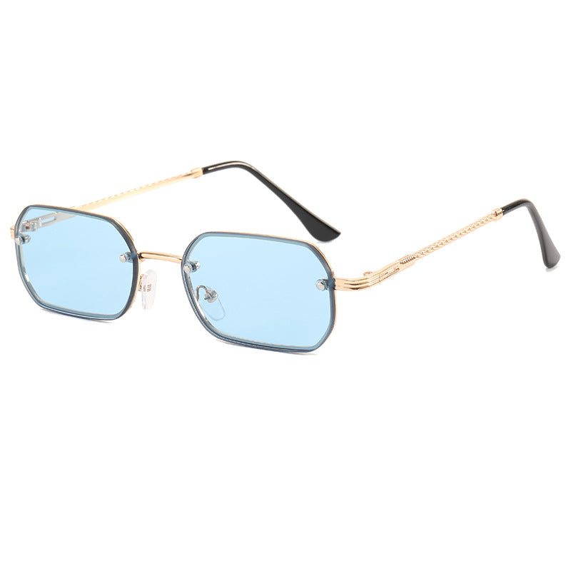 Damen modische Achtkant-Sonnenbrille mit luxuriösen Metallrahmen Brehn
