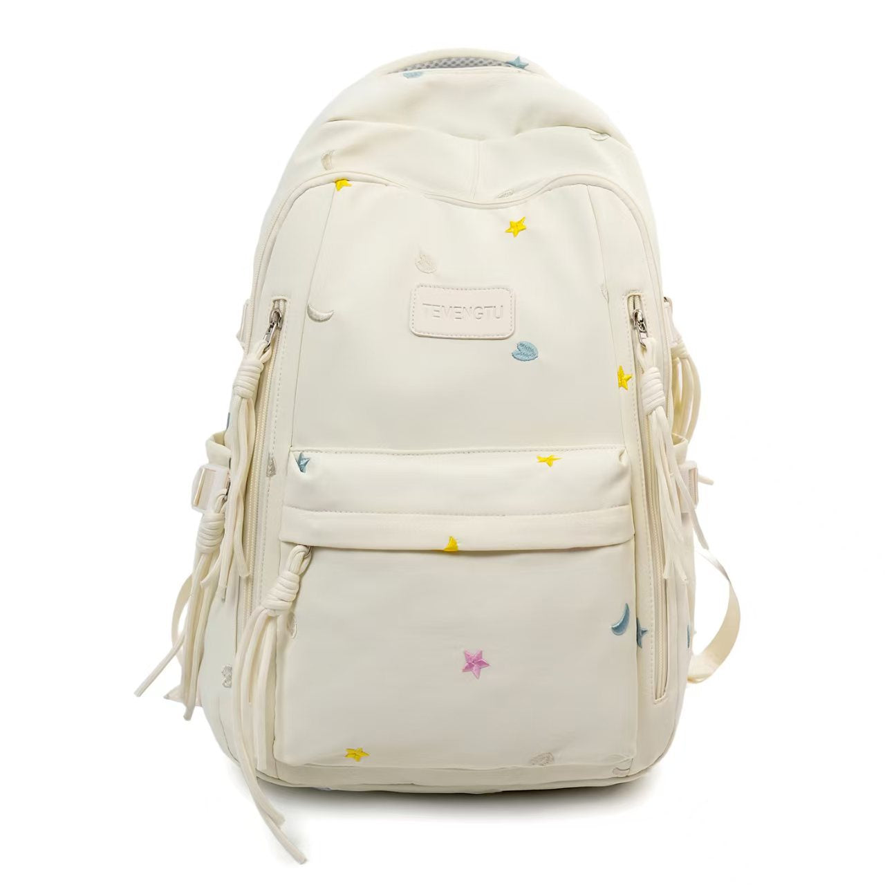 Multi-Taschen Bestickter Rucksack Brehn