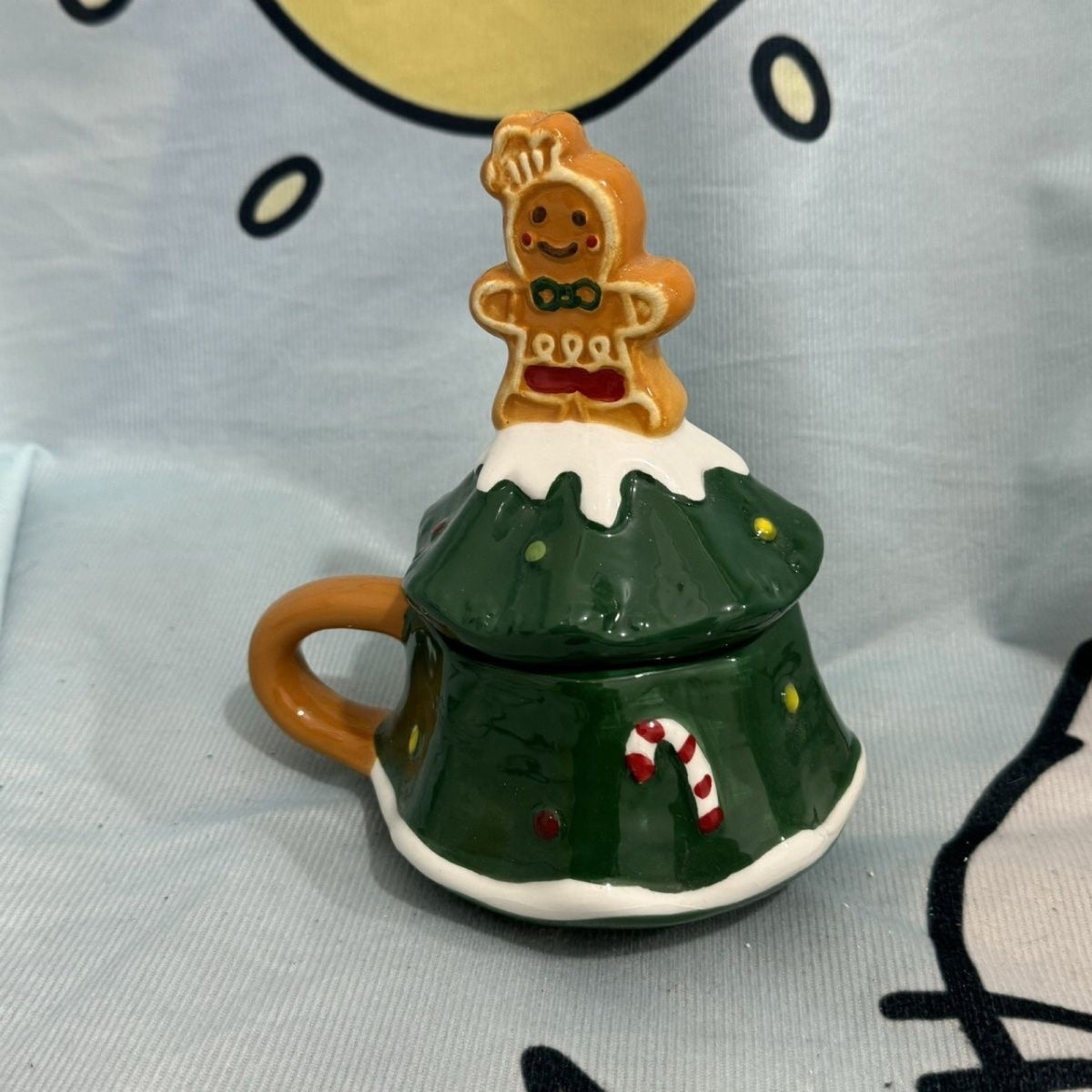 Verspielte Kaffeetasse mit Lebkuchenmann Brehn