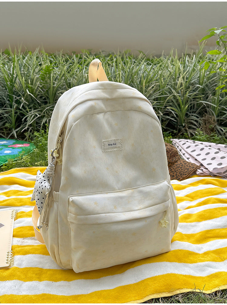 Vielseitiger Sternmuster-Schulrucksack