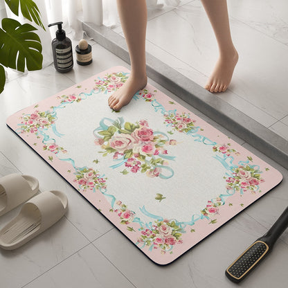 Vintage Floral Badmatte Brehn