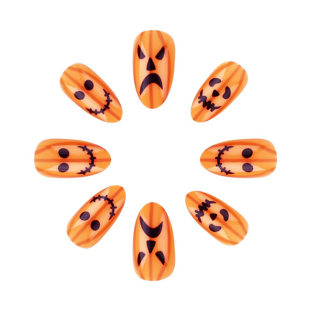 Halloween-Themen Press-On Nagelset Brehn