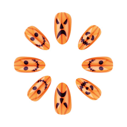 Halloween-Themen Press-On Nagelset Brehn
