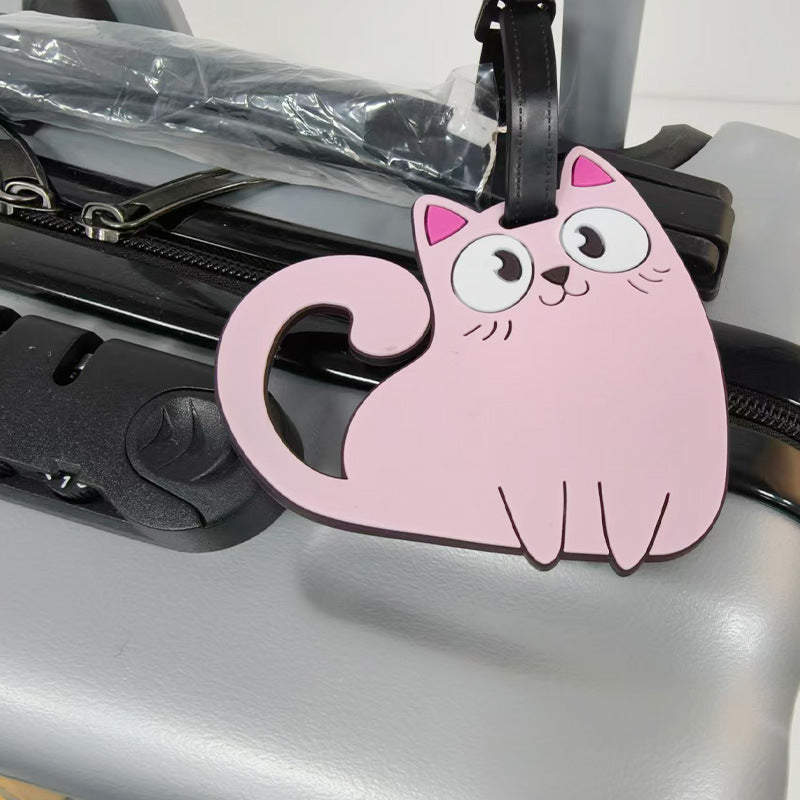 Niedlicher Katzen-Themen Gepäckanhänger Brehn