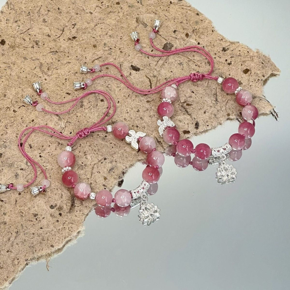 Artisan verstellbares Edelsteinarmband Brehn