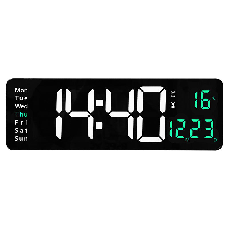 Digitaler Wandwecker mit Multifunktionalem Led-Display Brehn