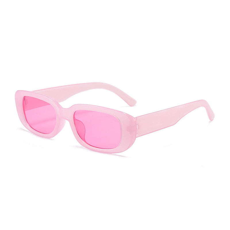 Damen Modische rechteckige Sonnenbrille mit verstellbaren Nasenstege Brehn