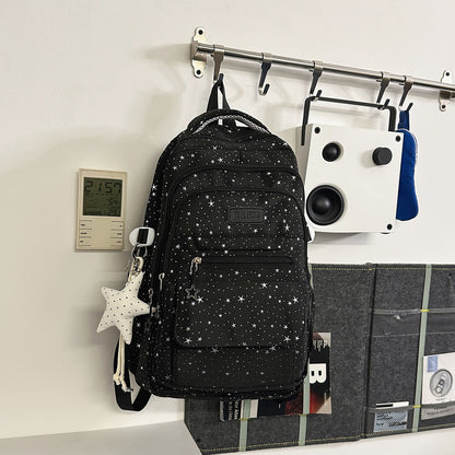 Mehrfach-Fächer Stern-Verzierte Schulrucksack