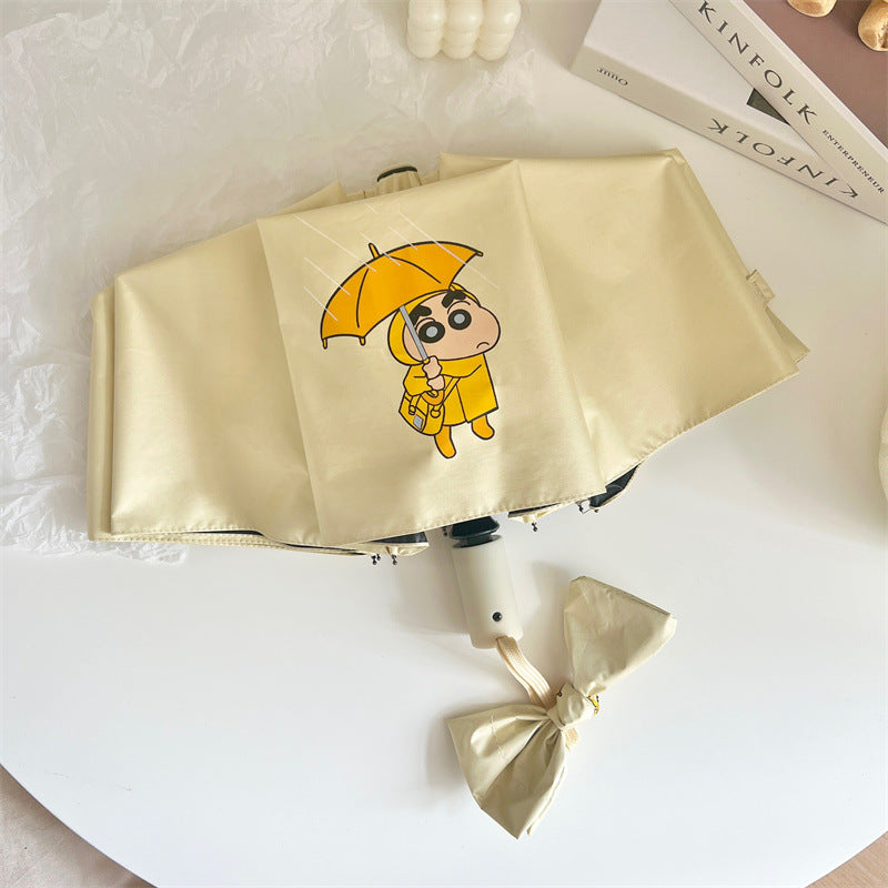 Damen Faltregenschirm mit kreativem Charakterdesign Brehn