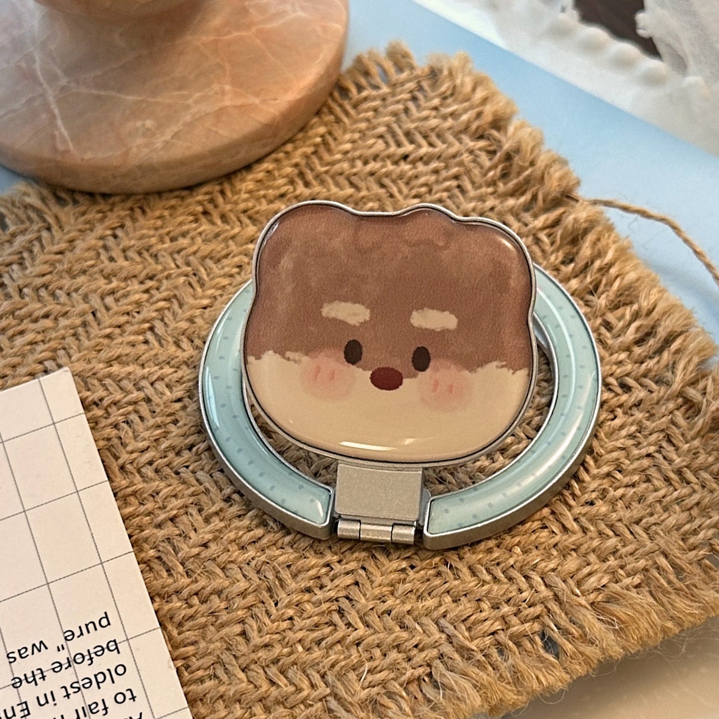 Handspiegel im herzförmigen Design mit niedlichem Bärenmotiv Brehn