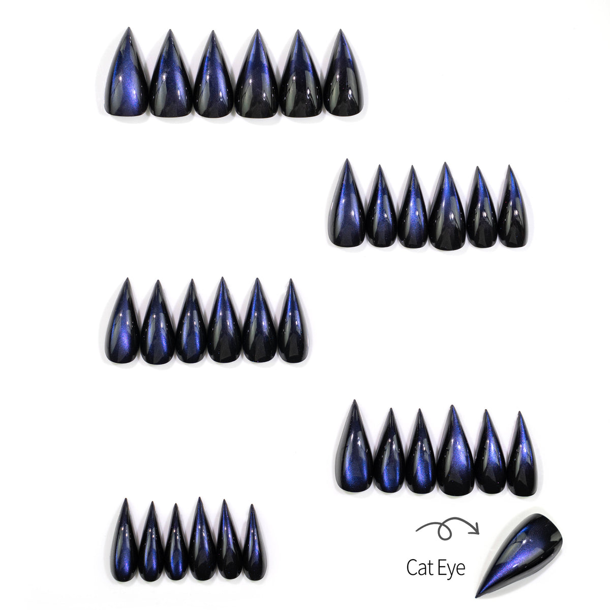 Cat Eye Press-On Nageldesign Set