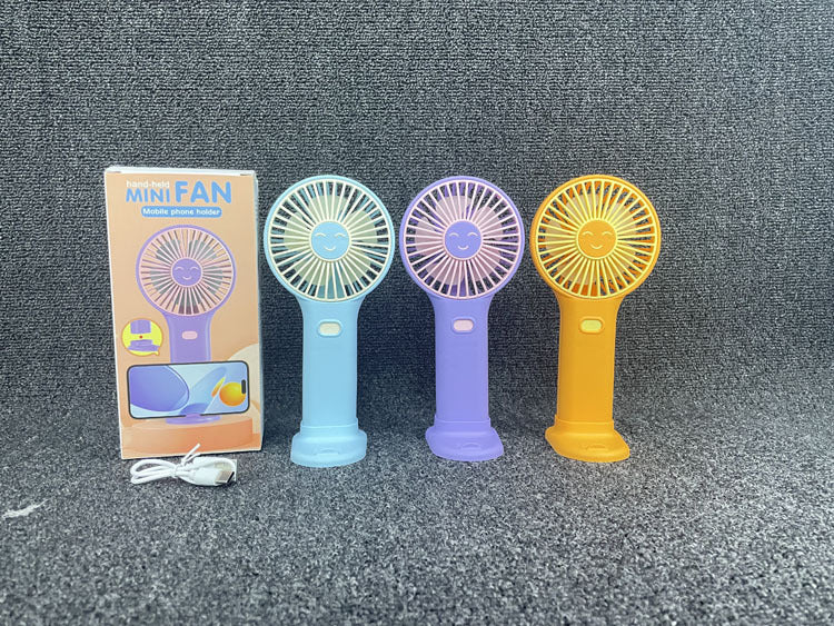 Unisex Tragbarer Handventilator mit integriertem Mobiltelefonhalter Brehn