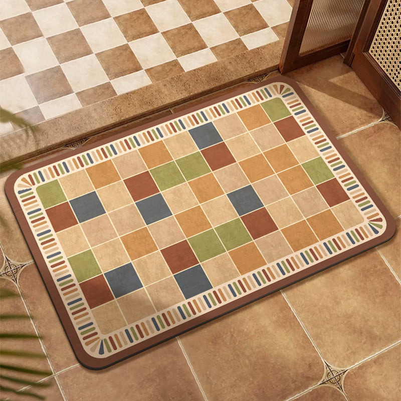 Buntes Patchwork-Design Bodenmatte Brehn