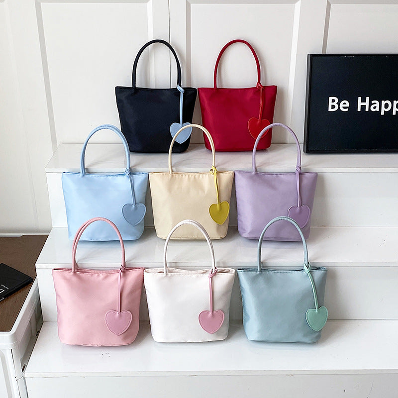 WoStylish Herz-geschmückte Alltags-Tote-Tasche Brehn