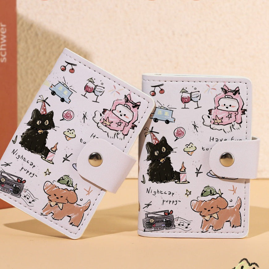 Niedlicher Cartoon-Katzen-Themen-Passholder Brehn