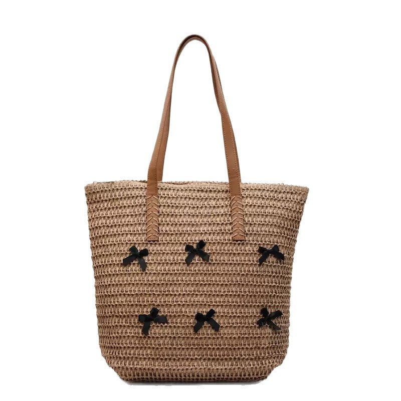 Trendige Große Strandtasche mit Originellen Schleifenapplikationen Brehn