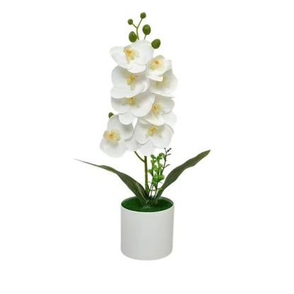 Dekorative künstliche Orchideenarrangement für Tischdeko