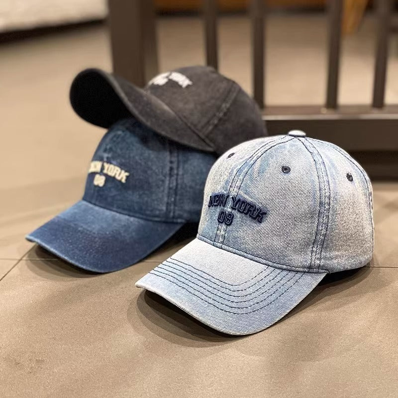 Damen Vintage Denim Baseball Cap Brehn