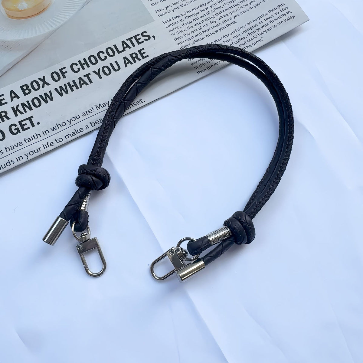 Premium geflochtener Lanyard mit ID-Halter Brehn