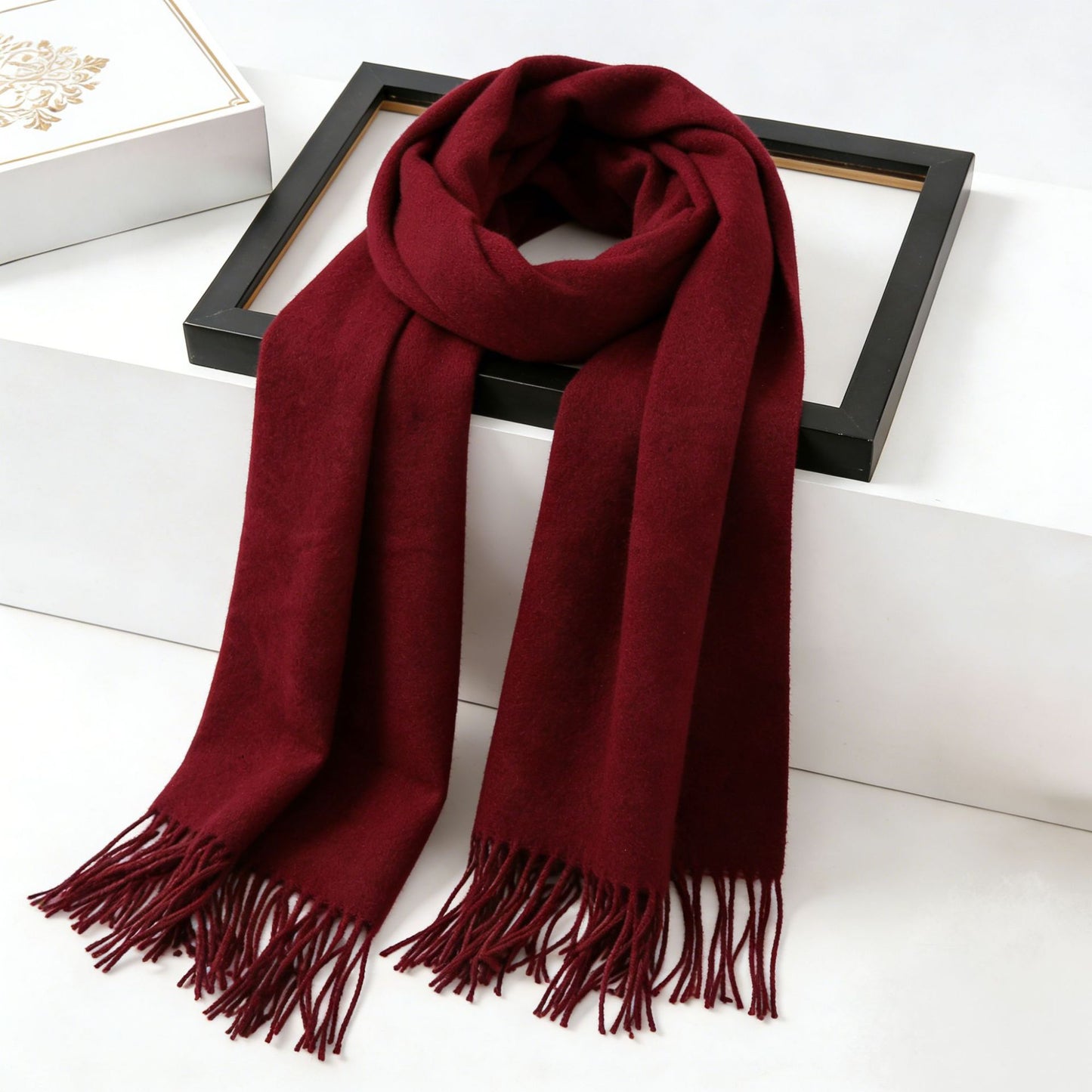 Damen Eleganter Schal aus weichem Kaschmir Brehn