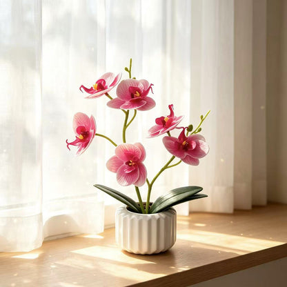 Lebensechte Orchidee Dekorativer Tischmittelpunkt