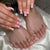 Kunstnagelset mit elegantem French Design und Glanz-Finish Brehn
