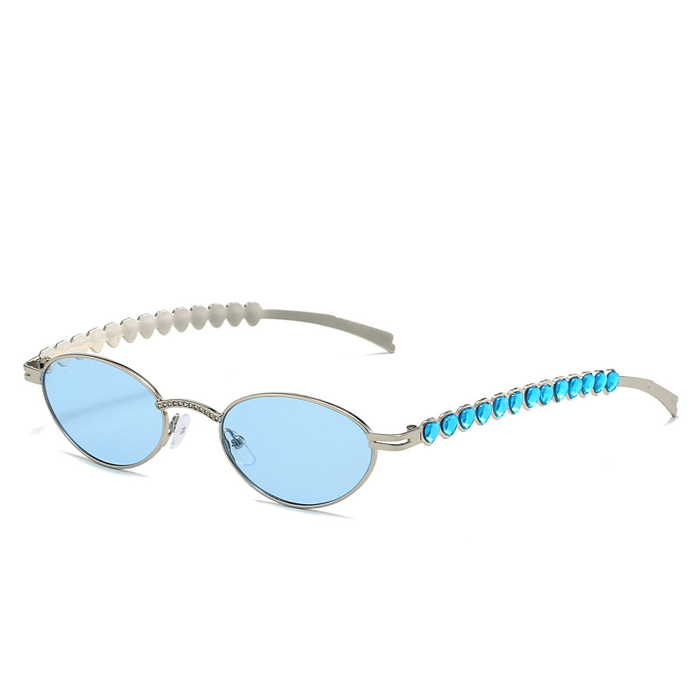 Statement Cat-Eye Optische Brille mit Kristallakzenten Brehn