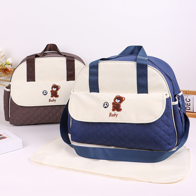 Stoff Wickeltasche mit Praktischem Wechselmatte Brehn