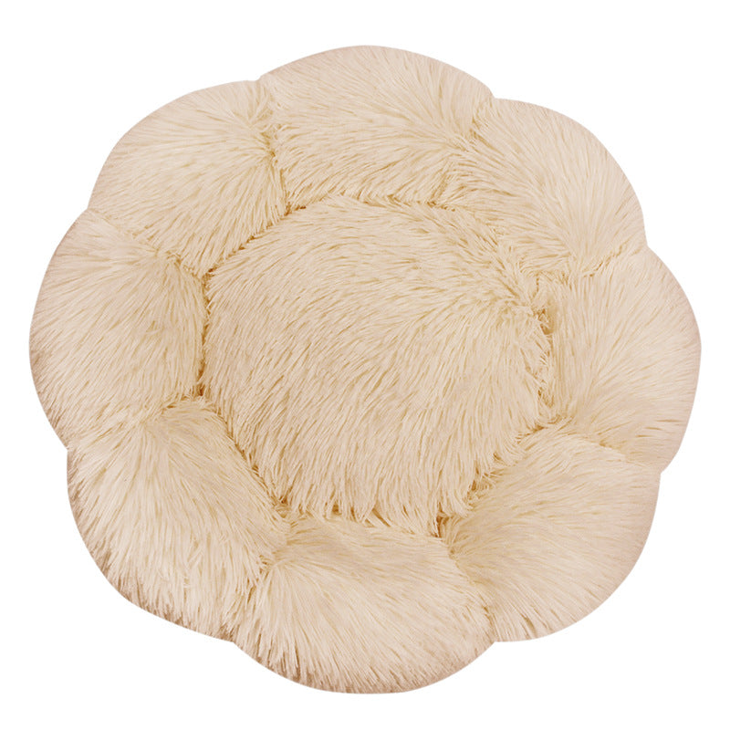 Blumenförmiges Plüsch-Hundebett