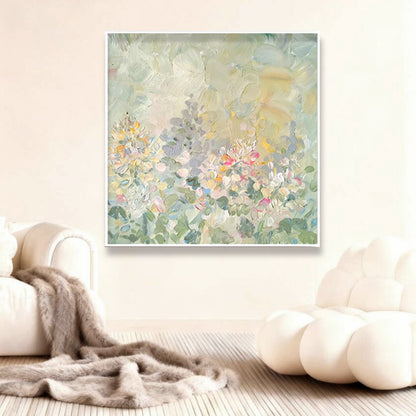 Abstrakte Blumenartige Kunstleinwand