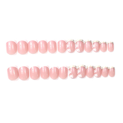 Premium Elegante Französische Spitze Acryl Nagelverstärkungen Brehn