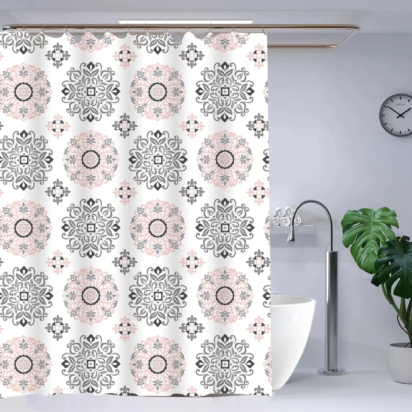 Elegante Blumen Duschvorhang Brehn