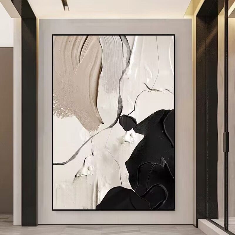 Moderne abstrakte strukturierte Leinwandkunst
