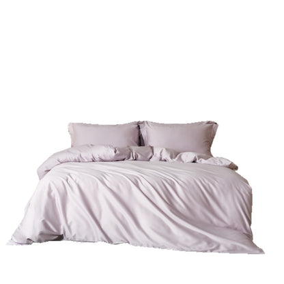 Seiden-Satin Bettbezug Set mit tiefen Taschen und Eckenbindungen