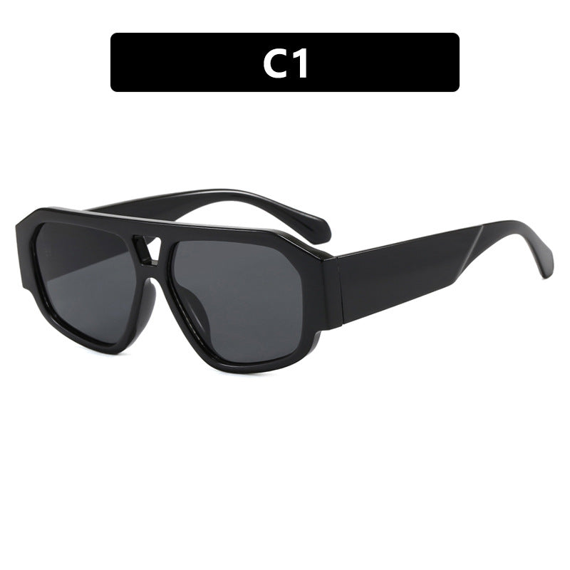 Damen Sonnenbrille mit auffälligem Octagon-Design und UV-Schutz Brehn