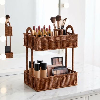 Badezimmer-Regal Ganz Aus Rattan Brehn